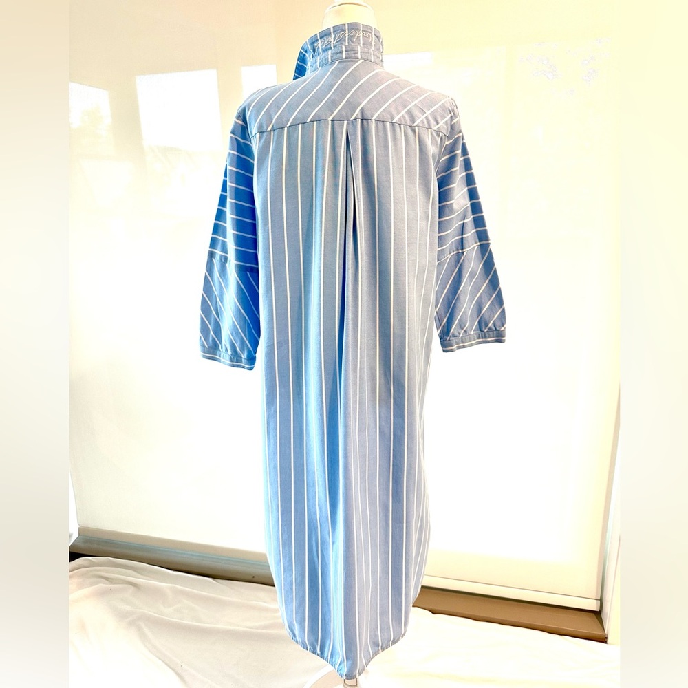 NWT Culture Blue and White Striped Shirt Dress “Understated” - Picture 6 of 14